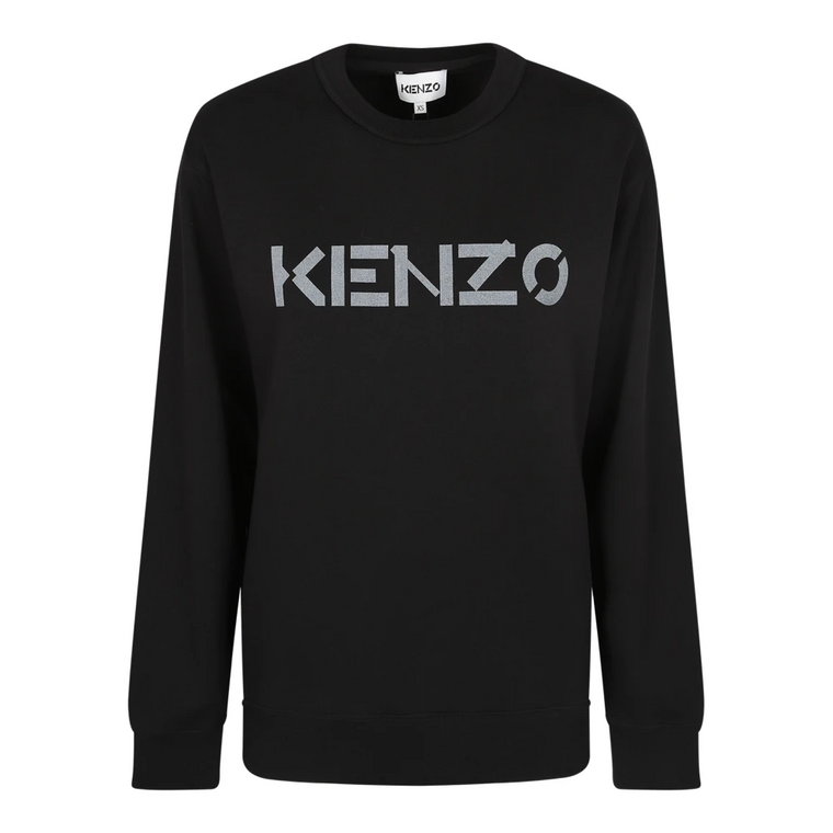 Klasyczny Czarny Sweter z Bawełny Kenzo
