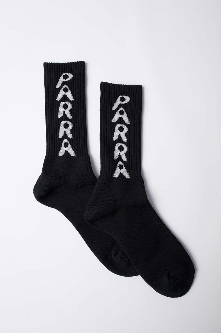 by Parra skarpetki Hole Logo Crew Socks męskie kolor czarny 51176