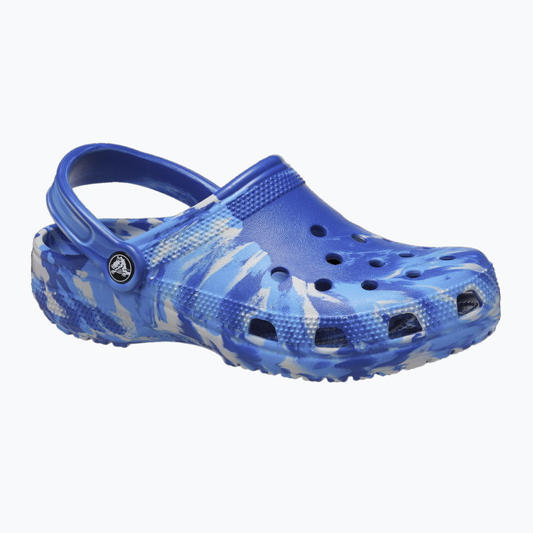 Klapki Crocs Classic Marbled Clog blue bolt/multi