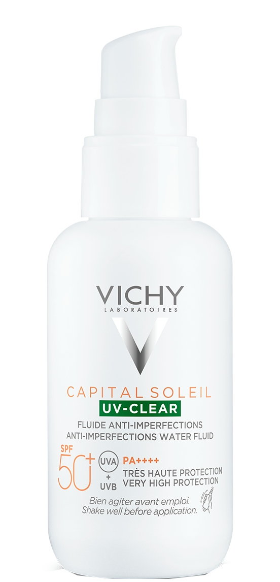 Vichy Capital Soleil UV Clear - Fluid przeciw niedoskonałościom SPF50+ 40ml