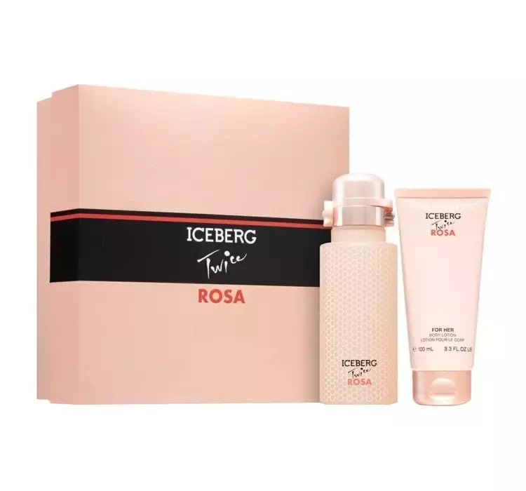 ICEBERG TWICE ROSA FOR HER WODA TOALETOWA 125ML + BALSAM DO CIAŁA 100ML