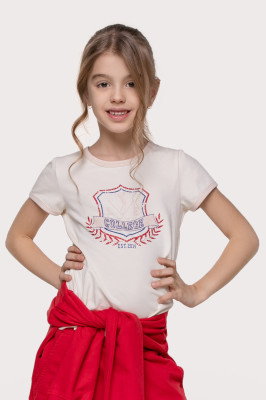 Koszulka z krótkim rękawem dziewczęca