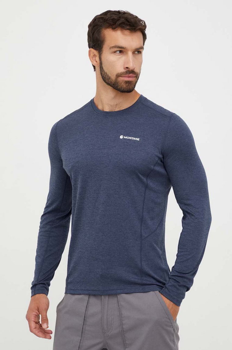 Montane longsleeve funkcyjny Dart kolor granatowy MDRLS