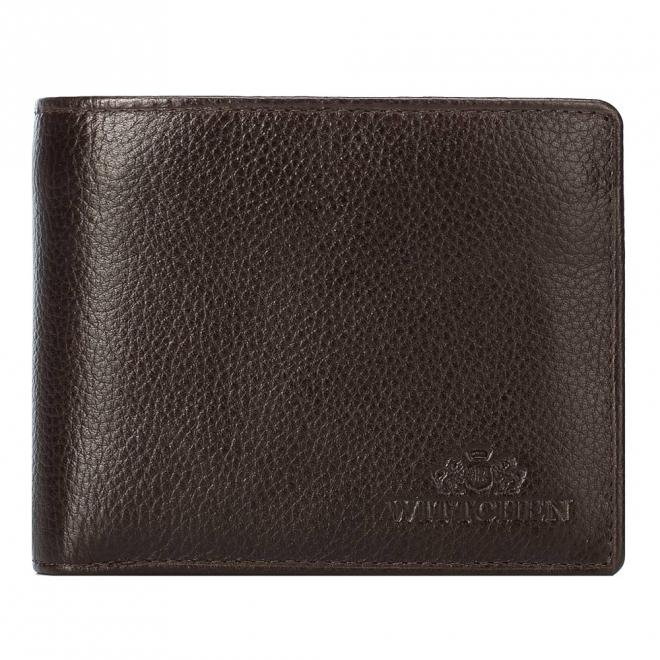 Męski portfel skórzany z wyjmowanym panelem czarny