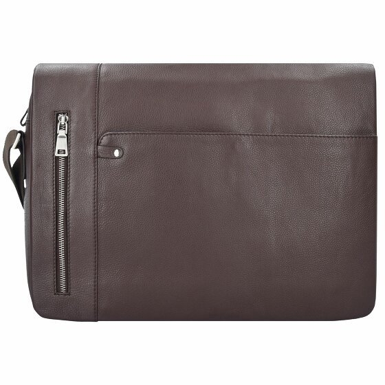 Esquire Sydney Messenger Leather 40 cm przegroda na laptopa braun