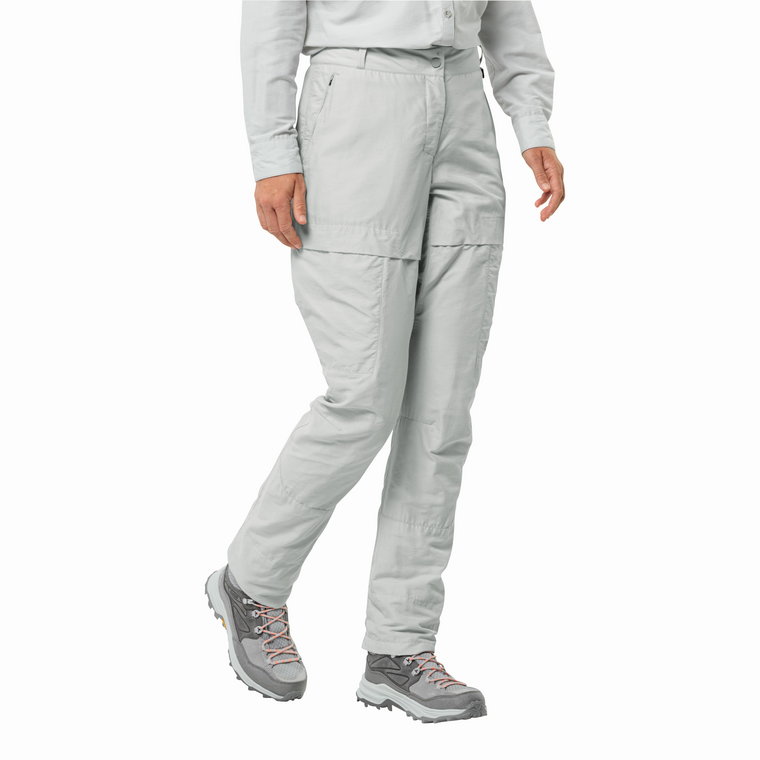 Damskie spodnie trekkingowe Jack Wolfskin BARRIER PANT W cool grey - 38