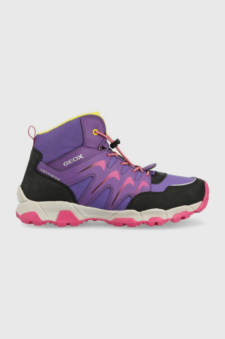 Geox buty dziecięce kolor fioletowy