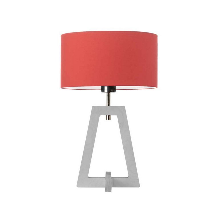 Lampka nocna LYSNE Clio, czerwona, biała, E27, 47x30 cm