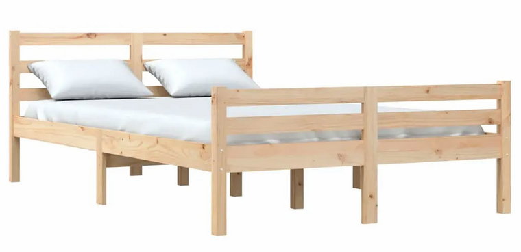 Podwójne łóżko z naturalnej sosny 140x200 - Aviles 5X