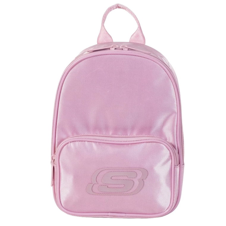 Skechers Mini Logo Backpack SKCH7596-LPK, Damskie, Różowe, plecaki, poliester, rozmiar: One size