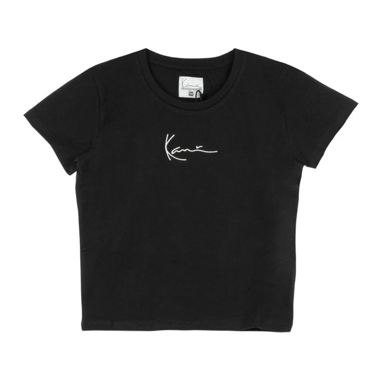 Signature Crop Tee Czarno-Biały Karl Kani