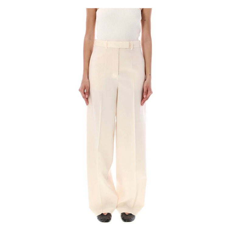 Off White Pinced Wool Trousers Róhe