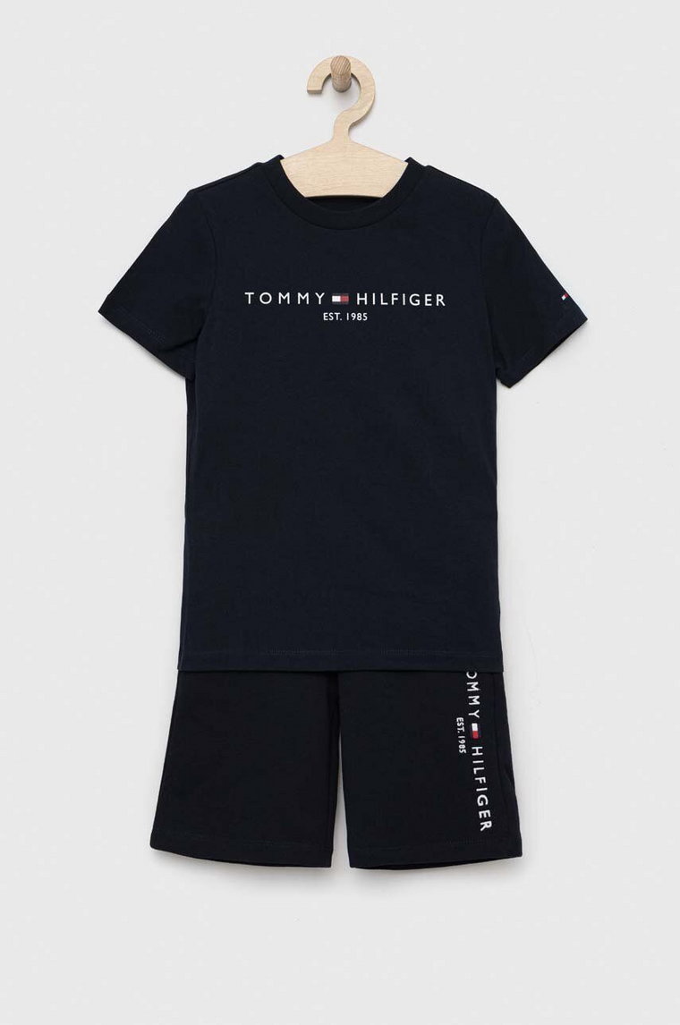 Tommy Hilfiger komplet bawełniany dziecięcy kolor granatowy