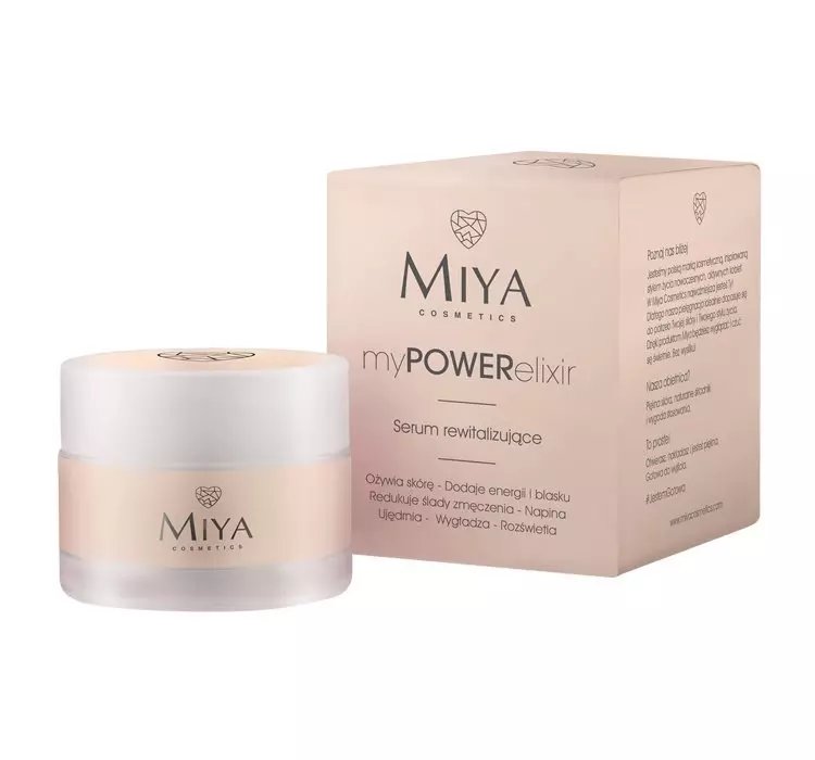 MIYA COSMETICS MY POWER ELIXIR NATURALNE SERUM REWITALIZUJĄCE 50ML