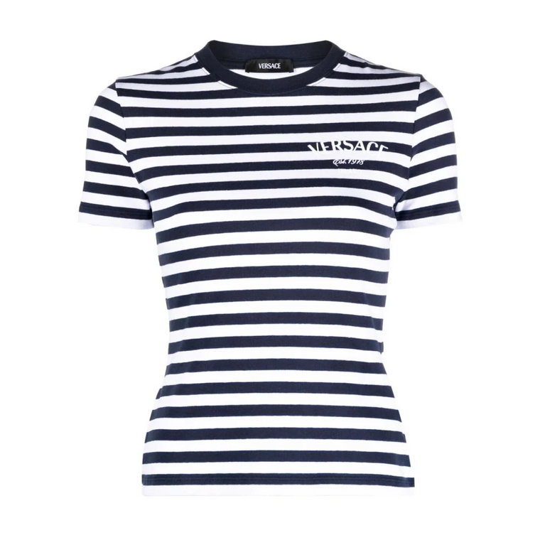 Morskie Paski Logo T-Shirt Versace