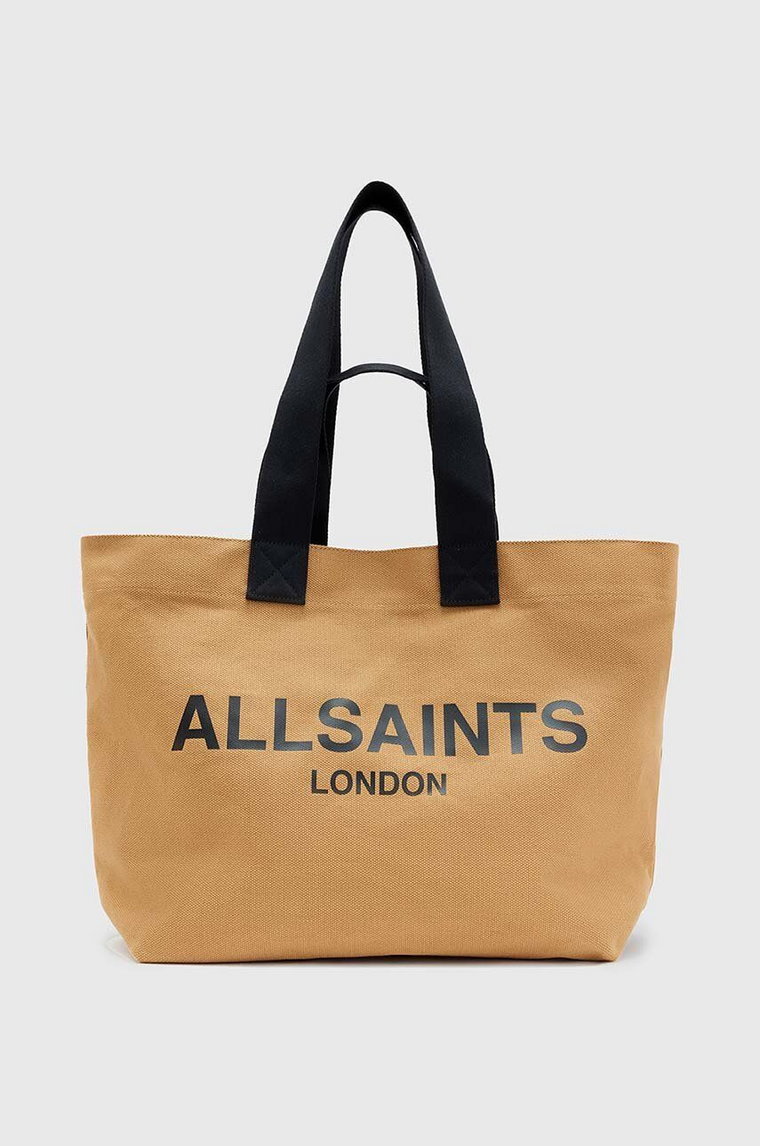 AllSaints torebka ALI CANVAS TOTE kolor czarny