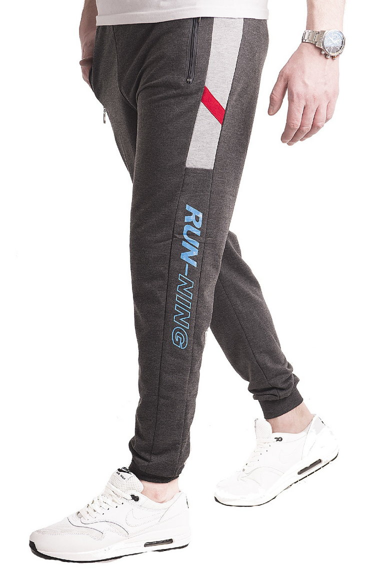 joggery dresowe 4937 antracyt