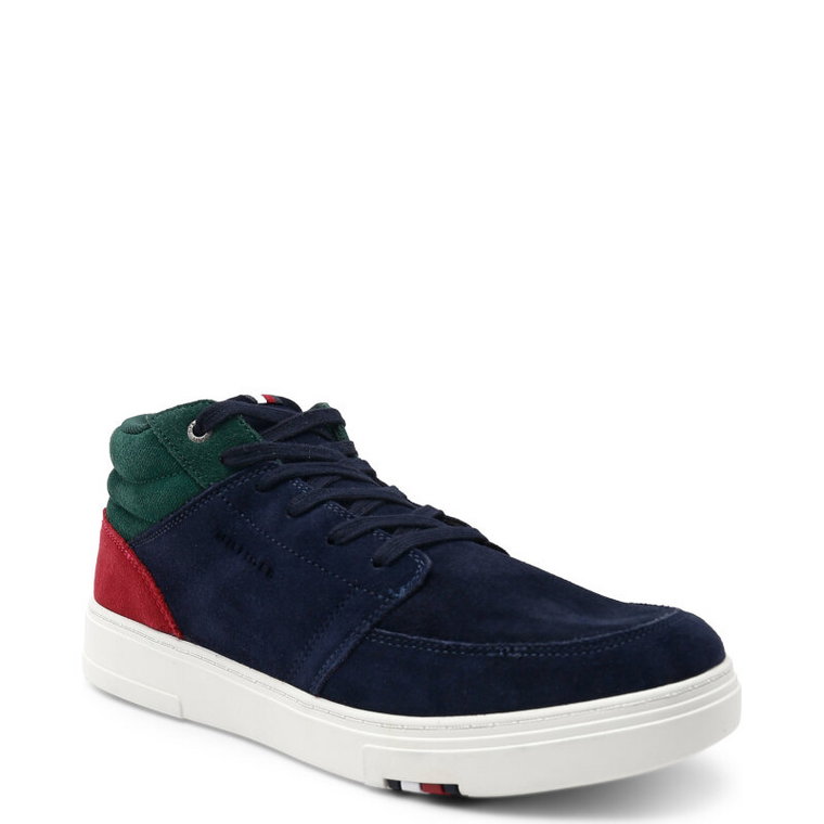 Tommy Hilfiger Skórzane sneakersy MODERN CUPSOLE CHUKKA SUEDE