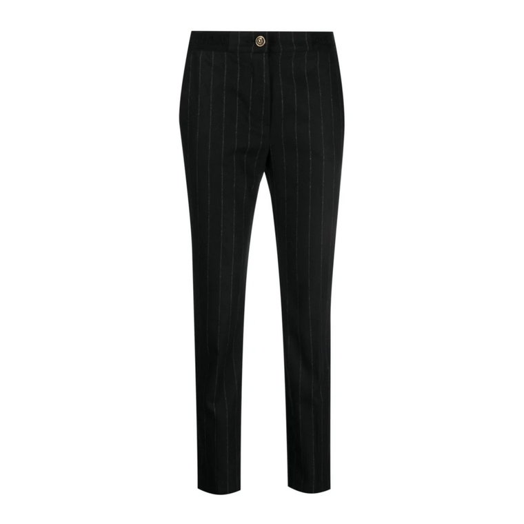 Czarne Spodnie ze Stylem Versace Jeans Couture