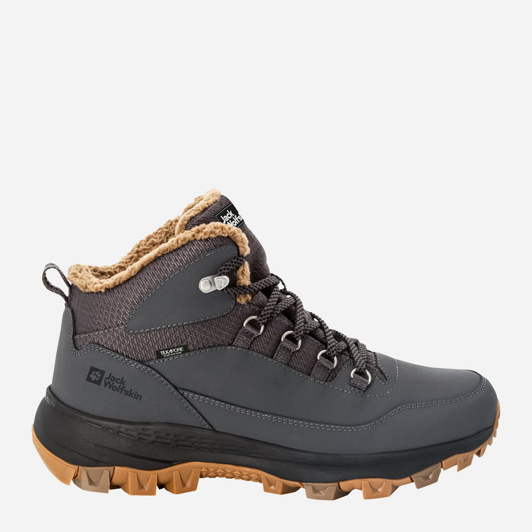 Zimowe buty trekkingowe męskie niskie Jack Wolfskin Everquest Texapore Mid M 4053611-6326 43 (9UK) 26.7 cm Ciemnoszare (4064993582475). Buty męskie za kostkę