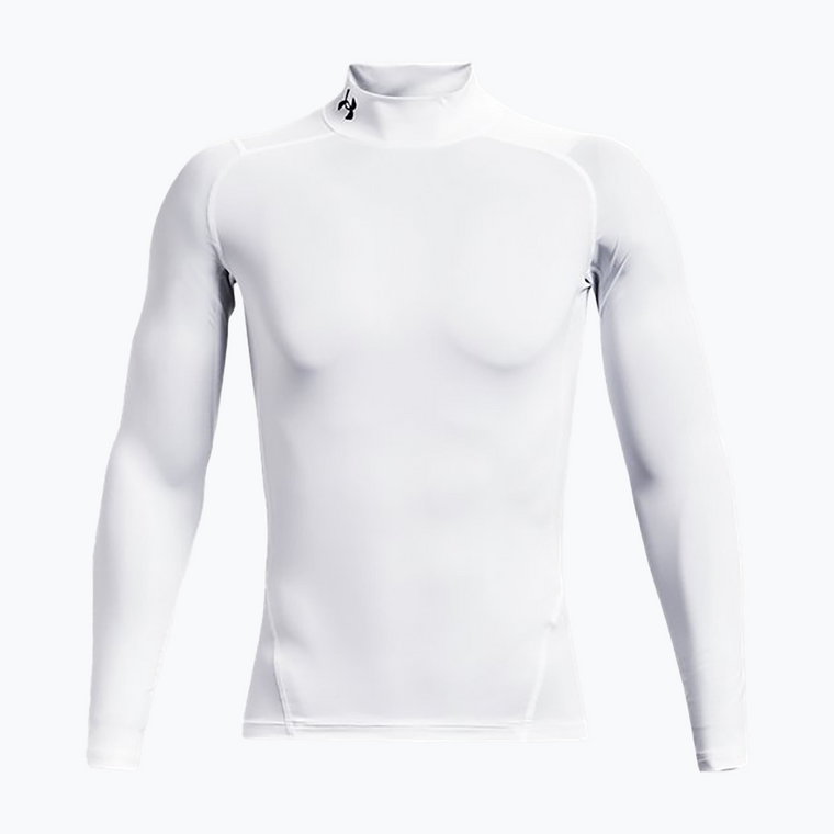 Longsleeve treningowy męski Under Armour HG Armour Comp Mock white/black