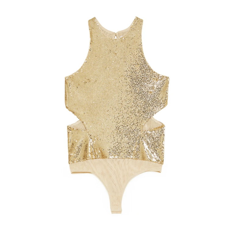 Sequin Cut-Out Bodysuit Patrizia Pepe