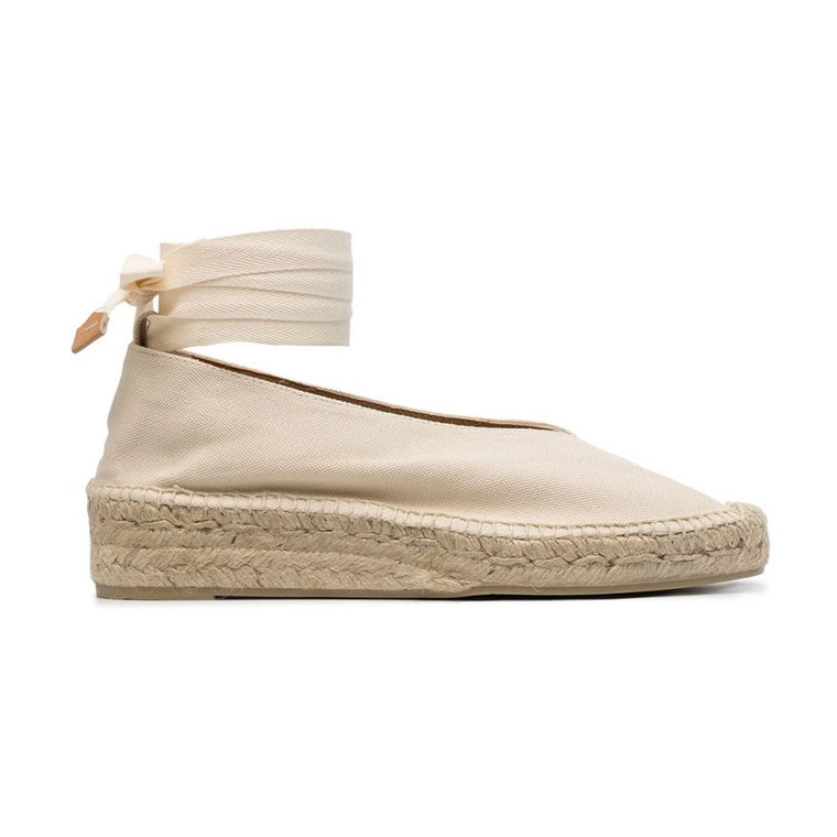 Beige Gea Wedge-Ballet Espadrilles Castañer