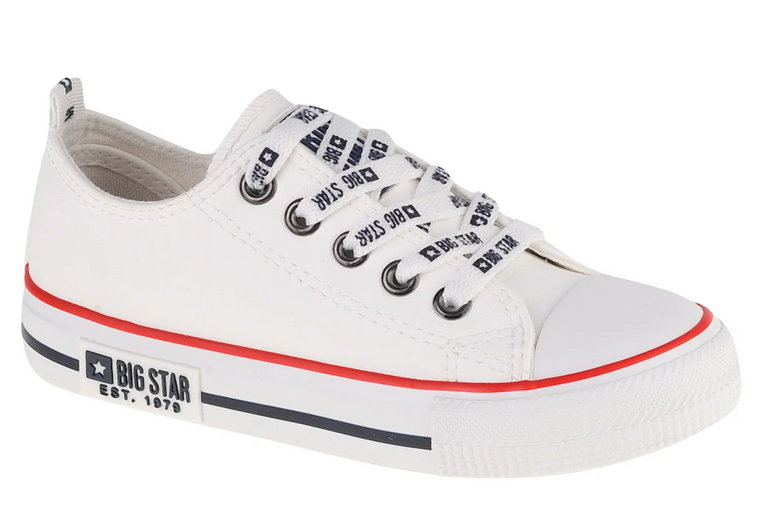 Big Star Shoes KK374038, Dla dziewczynki, Białe, trampki, skóra syntetyczna, rozmiar: 28