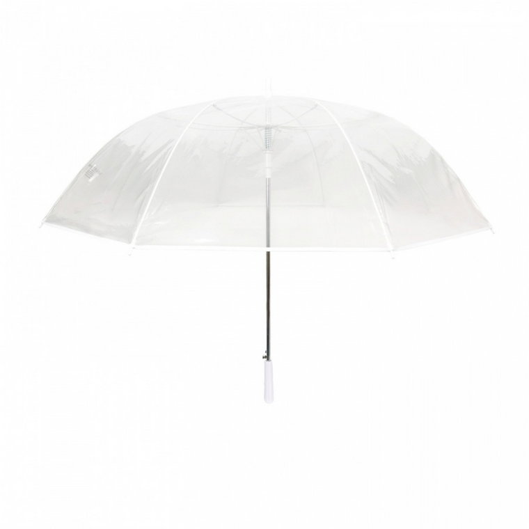 Długi parasol przezroczysty GOLF, czarna bordiura kod: UBUL1010