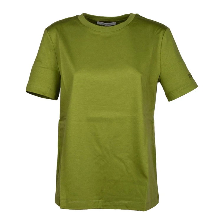 Zielony T-shirt Cosmo z bawełny modalowej Max Mara