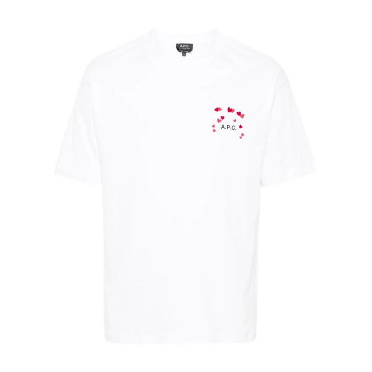 Klasyczny Biały T-Shirt z Bawełny A.p.c.