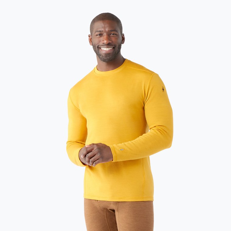 Longsleeve termoaktywny męski Smartwool Merino 250 Baselayer Crew Boxed honey gold