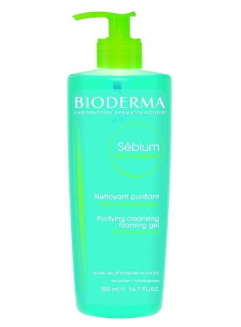 BIODERMA SEBIUM GEL MOUSSANT Antybakteryjny Żel Do Mycia Twarzy - 500 ml