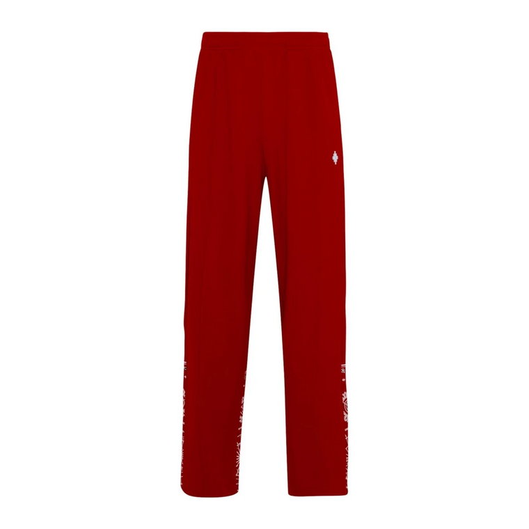 Czerwone Spodnie z Wzorem Bandany Marcelo Burlon