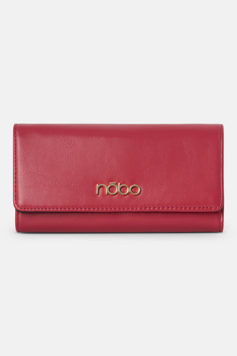 Duży portfel Nobo z klapką różowy