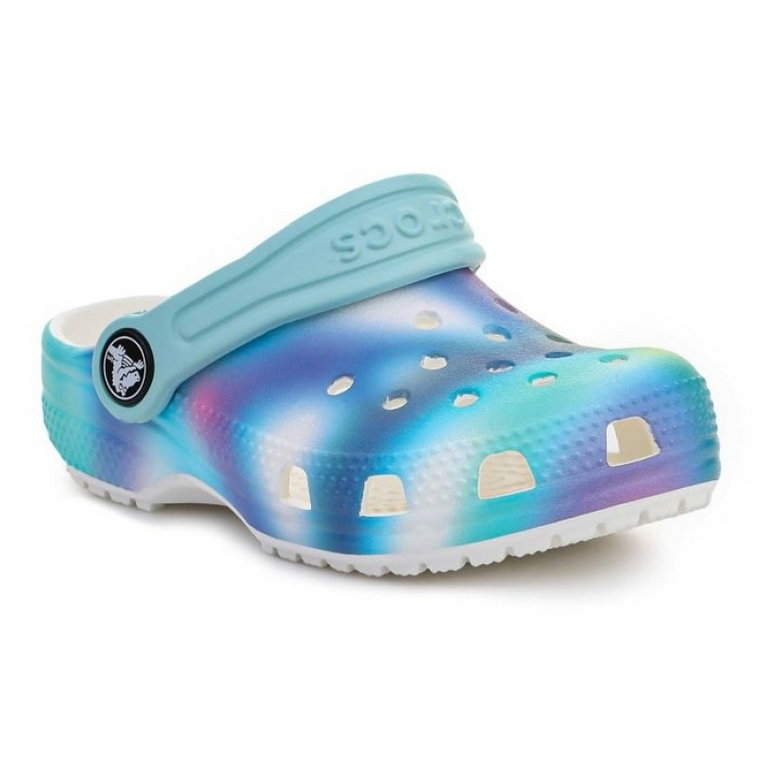 Klapki Crocs Classic Solarized Kids Clog T 207588-94S niebieskie