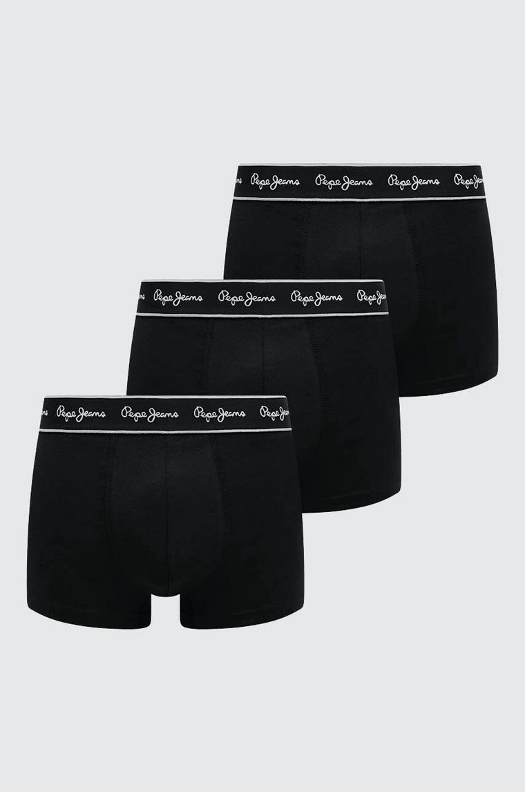 Pepe Jeans bokserki 3-pack PEPE TK 3P męskie kolor czarny PMU10975.999