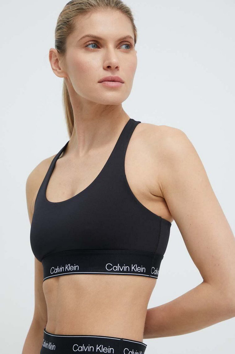 Calvin Klein Performance biustonosz sportowy kolor czarny