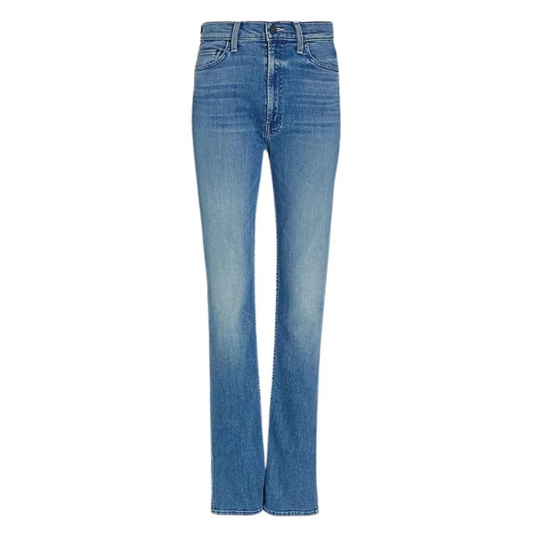 Wysoki stan proste jeansy Mother