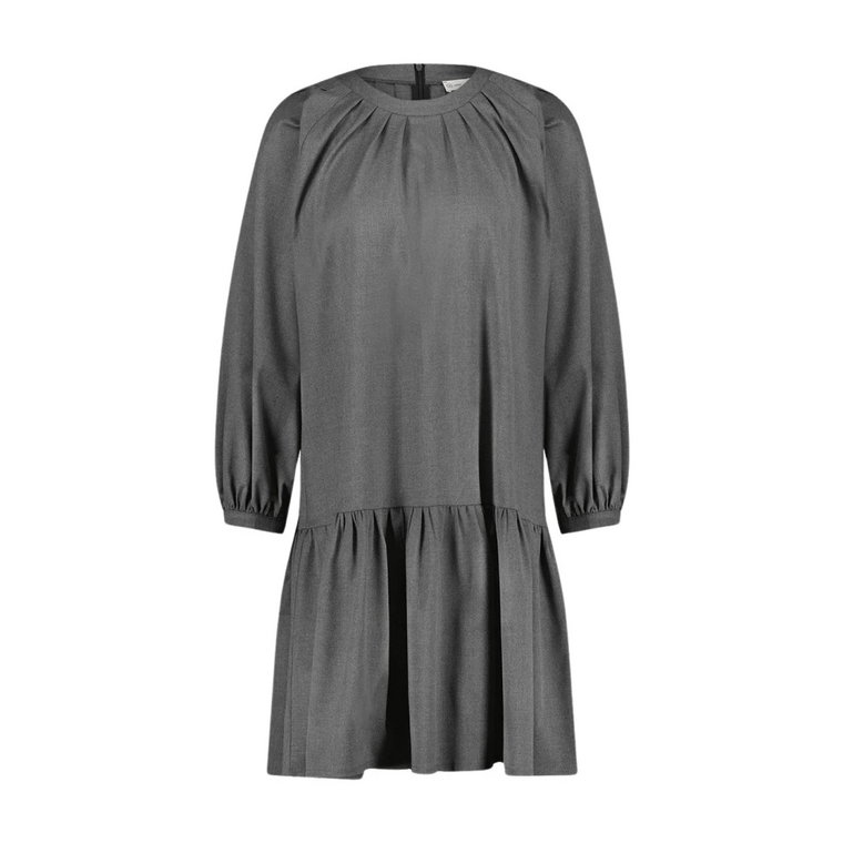 Modna ciemnoszara sukienka z unikalnymi detalami Jane Lushka