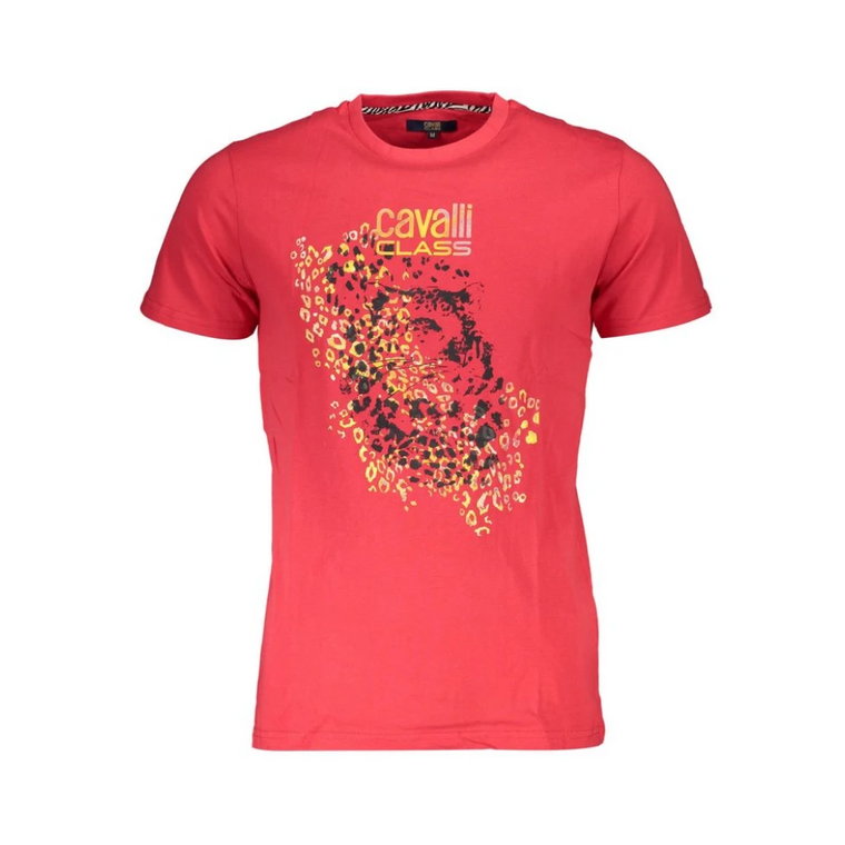 T-shirt z nadrukiem i logo Cavalli Class