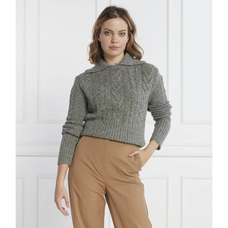 Weekend MaxMara Wełniany sweter SAVIO | Cropped Fit