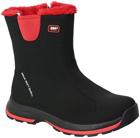 Śniegowce DK 15101 Wodoodporne  Black Red D