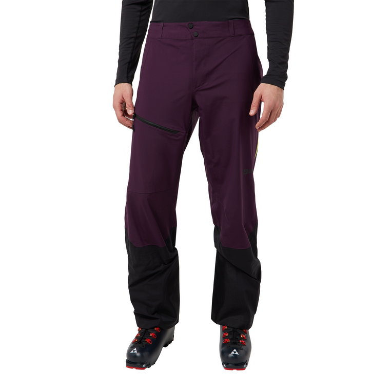 Męskie spodnie nieprzemakalne Jack Wolfskin ALPSPITZE TOUR 3L PANTS M midnight plum - 48