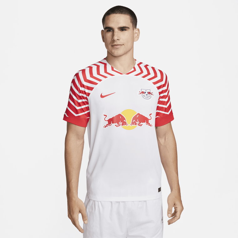 Męska koszulka piłkarska Nike Dri-FIT RB Leipzig Stadium 2023/24 (wersja domowa) - Biel