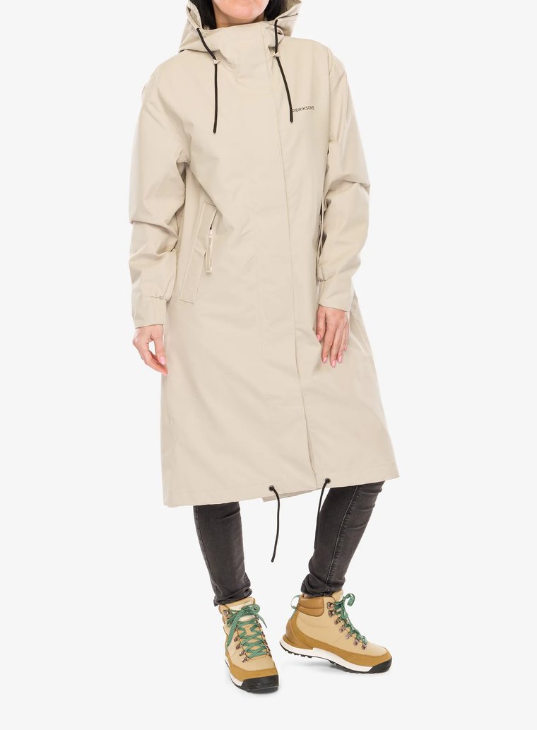 Płaszcz damski Didriksons Alice Parka Long 2 - clay beige