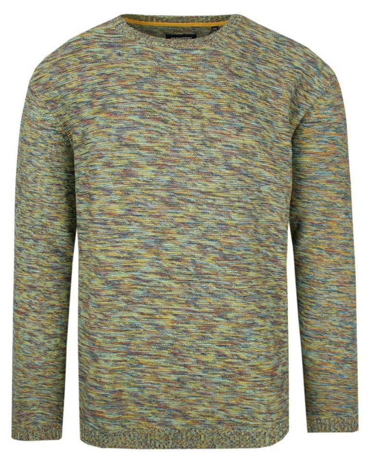 Oryginalny Sweter Męski Pioneer  Bawełna  Melanżowa Tkanina - Kolorowy