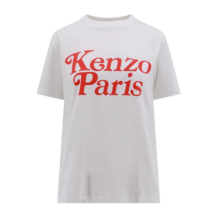 Białe T-shirty i Pola z nadrukiem Kenzo Paris Kenzo