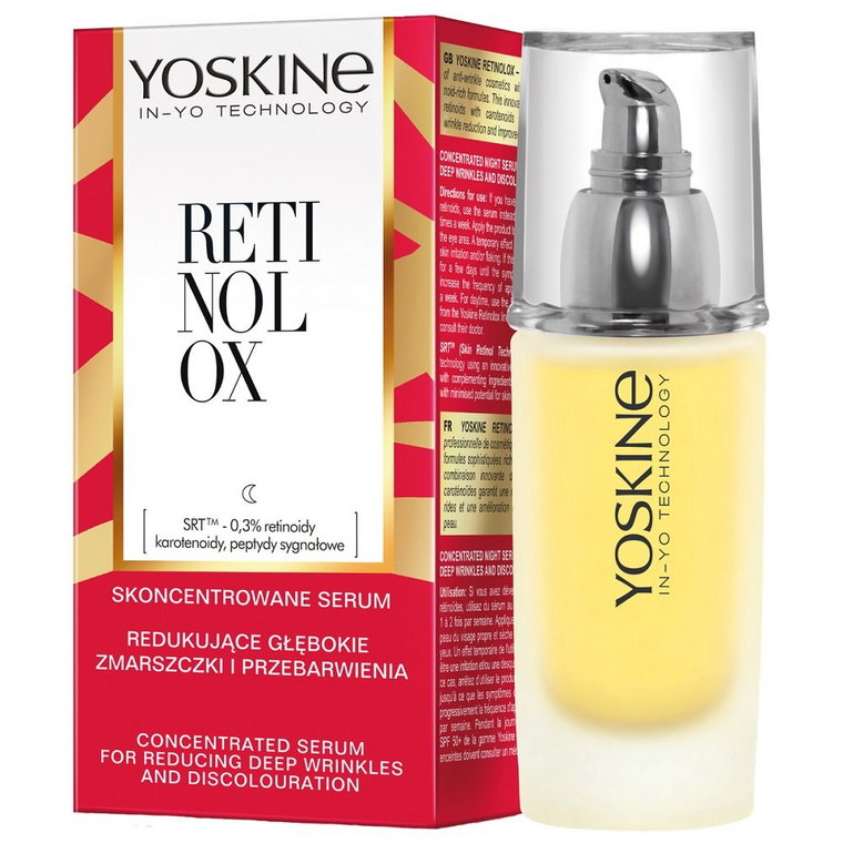 Yoskine, Retinolox skoncentrowane serum na noc redukujące głębokie zmarszczki i przebarwienia 30ml