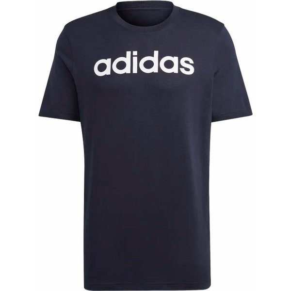 Koszulka męska Essentials Single Jersey Linear Embroidered Logo Tee Adidas